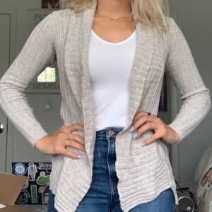 Oatmeal heathered cardigan Express
